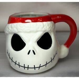 KCARE Nightmare Before Christmas Jack Skellington Santa Hat Mug 20oz Ceramic Cup